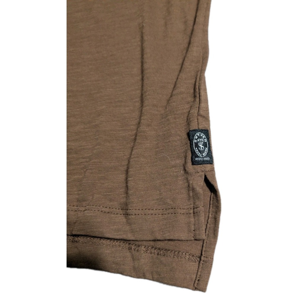 Todd Snyder Homespun Jersey Montauk Polo Brown Hickory Tipped Pocket M USA Made - Picture 3 of 8